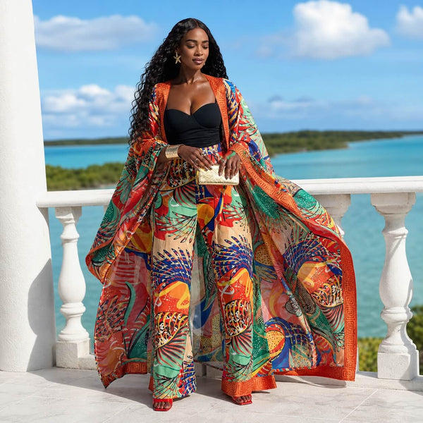 Tukki Blu Resort Collection - Colorful Kaftan